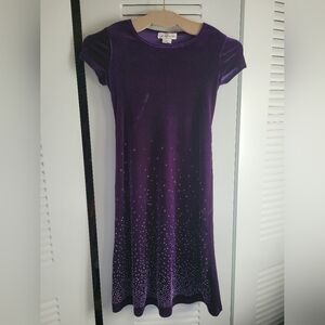 My Michelle Purple Midi Dress with Sparkle Detail